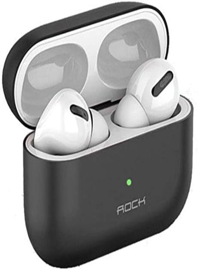 Rock Silicone Protective Cover for Apple Wireless headsets - Black